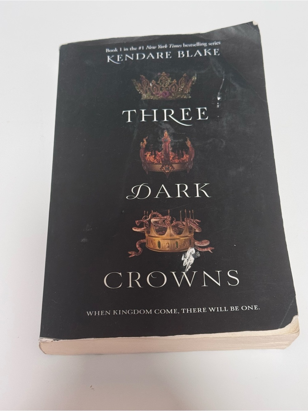 FREE with other purchase / Three Dark Crowns Paperback / water damage